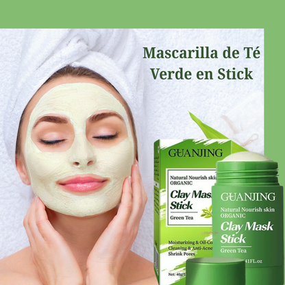 Mascarilla de Té Verde en Stick: Tu Ritual de Limpieza Profunda en 10 Minuto